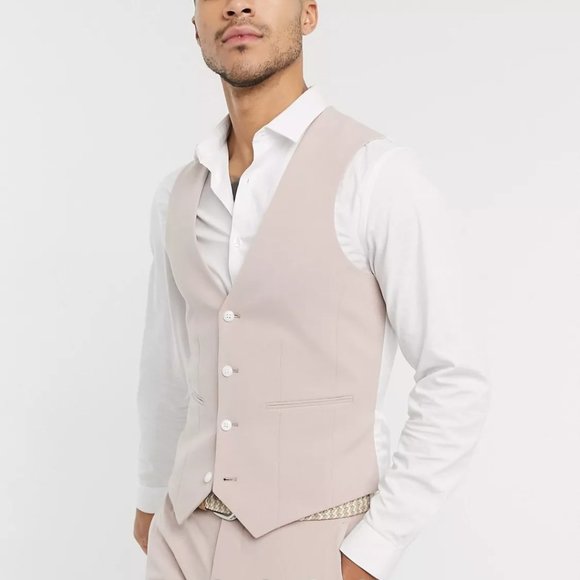 ASOS Suits & Blazers Asos Mens Wedding Super Skinny Suit Waistcoat